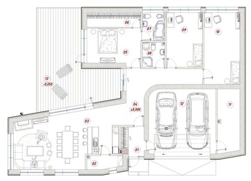 Šis mājas projekts, kā vairums projektu mūsu mājaslapā, tiek projektēts pēc klienta vēlmēm