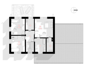 "Valdis" ir neparasta divstāvu dzīvojamā māja ar divslīpju un vienslīpju jumtu, kas paredzēta 4-5 vai vairāk cilvēku ģimenei. Kopējā mājas platība ir salīdzinoši neliela - tikai 149,21 m2